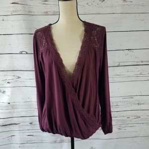 Love Stitch Blouse Sz L